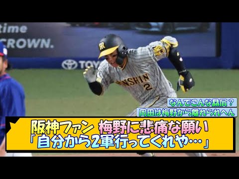 阪神ファン 梅野に悲痛な願い「自分から2軍行ってくれや…」【なんJ/2ch/5ch/ネット 反応 まとめ/阪神タイガース/岡田監督/梅野隆太郎】