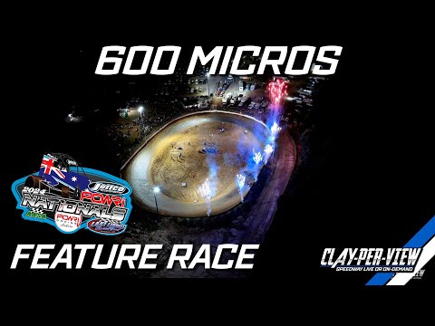 600 Micros | POWRI Nationals - Lake Liddell - 9th Jun 2024 | Clay-Per-View - dirt track racing video image