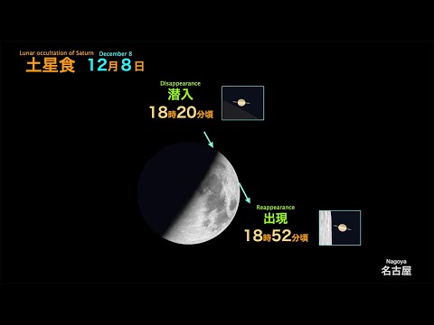 2024年12月8日　オンライン市民観望会「土星食」