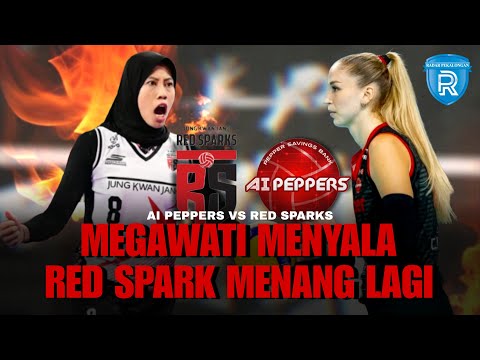 Megawati Makin Menyala! Bawa Red Sparks Taklukkan Al Peppers