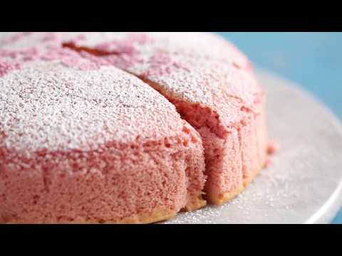 Watch This Japanese Cherry Blossom Cake Jiggle