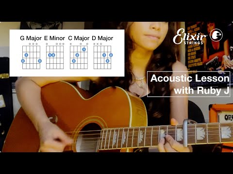 Ruby J Acoustic Guitar Lesson: 