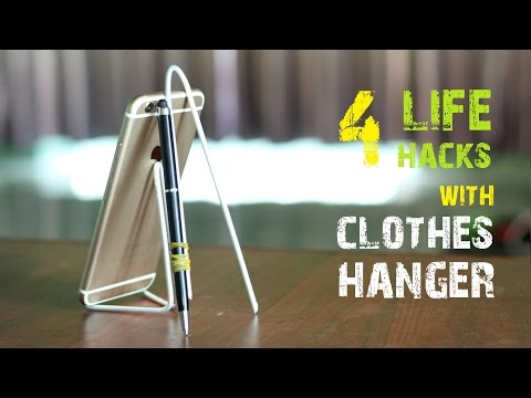 4 Amazing Life Hacks things using a Clothes Hanger - UCBWhJHVuxtxbeRp_PAdfn2w