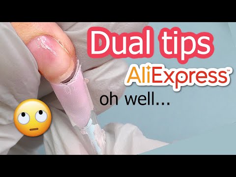 Aliexpress Dual Tips *didn't work* and here's why .... + Crocodile skin Nail Art