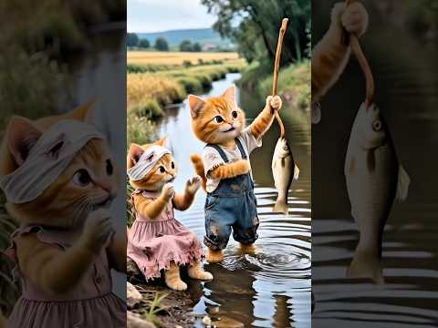 ভাই বোনের ভালোবাসা♥️#shorts #cat #ai