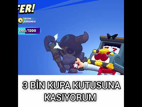 3 bin kupa kutusuna kasıyorum