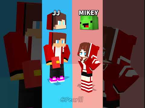 JJ Sister Love JJ or Mikey - MAIZEN Minecraft Animation #shorts