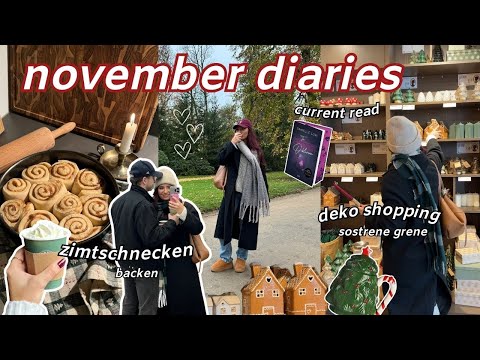 xmas shopping, neuer kühlschrank, aktuelles buch, zimtschnecken backen 🧸 november diaries