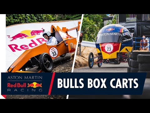 Max Verstappen and Alex Albon's Red Bull Box Cart Designs Hit The Streets of Tokyo!