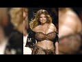 Camera catches the moment a runway model smiles - plus size women