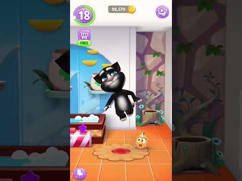 Tom's playing 😚#mytalkingtom #shortsfeed #games