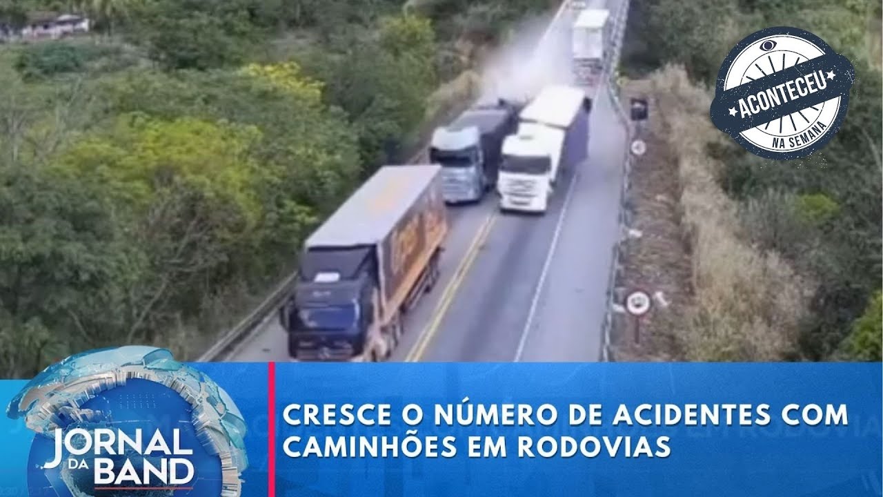 Aconteceu na Semana | Cresce o número de acidentes com caminhões em rodovias | Jornal da Band