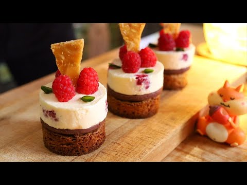 庭で収穫したラズベリーで小さなケーキを作りました｜Coris cooking