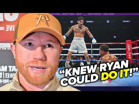 Canelo happy ryan garcia beat devin haney; asked if he beats gervonta in rematch!