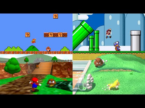 Evolution of First Levels in Mario games - UCa4I_j0G2xQNhvj_UMQahmQ