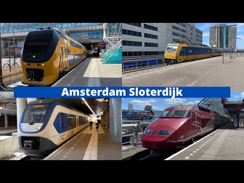 Treinen op station Amsterdam Sloterdijk - 16 juli 2022