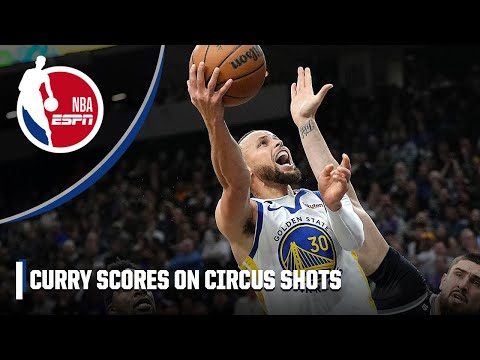 Steph Curry somehow gets these two shots to fall  | NBA on ESPN video clip