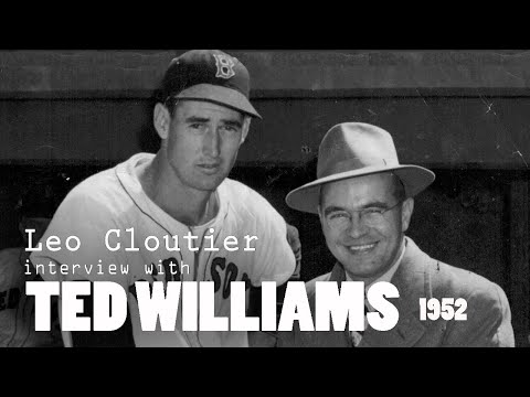 Ted Williams Interviewed by Leo Cloutier in 1952 video clip