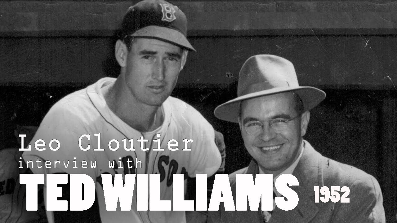 Ted Williams Interviewed by Leo Cloutier in 1952 video clip