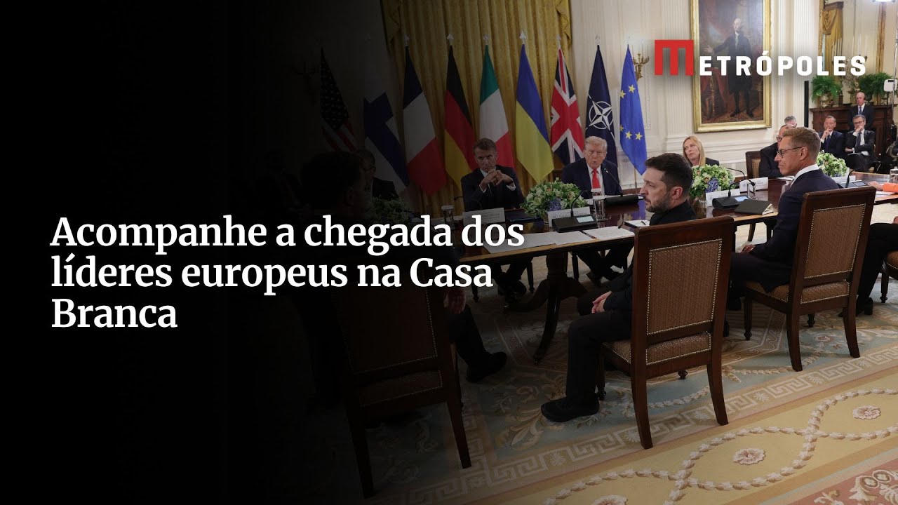 Acompanhe a chegada dos líderes europeus na Casa Branca