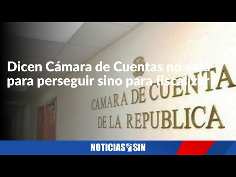 Dicen Cámara de Cuentas no está para perseguir sino para fiscalizar