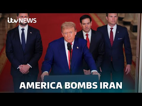 US directly joins Israel-Iran conflict with strikes on Iranian nuclear sites | ITV News