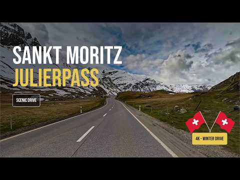 🇨🇭 4K Driving in Switzerland | Sankt-Moritz via the Julierpass to Albula | #scenicdrive #switzerland