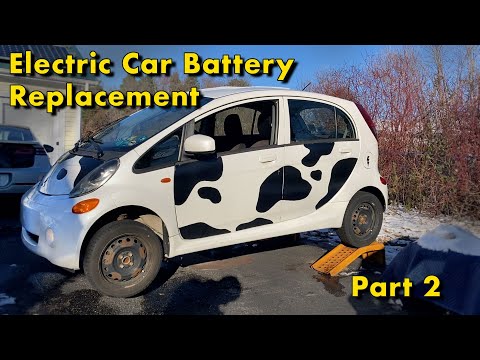 Replacing an Electric Car Battery Pack, Part 2 (Mitsubishi iMiEV)