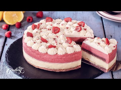 Divine White Chocolate Raspberry Mousse Cake - A Burst of Sweetness in Every Bite!