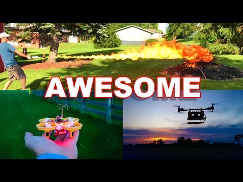 Most Epic RC Vlog EVER! - Flamethrower, Nano FPV Drones, a Quad Quad & More - TheRcSaylors - UCYWhRC3xtD_acDIZdr53huA