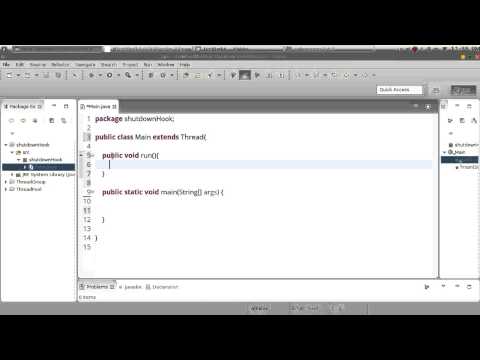 137 Java advanced Multithreading ShutdownHook تفيذ مجموعة اوامر قبل الانتهاء