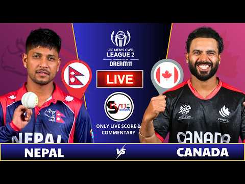 NEPAL vs CANADA LIVE | ICC Cricket World Cup League 2 | Live Score &amp; Audio Commentary