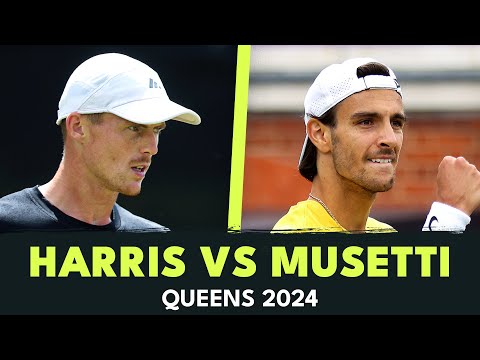 Billy Harris vs Lorenzo Musetti  | Queens 2024 Highlights