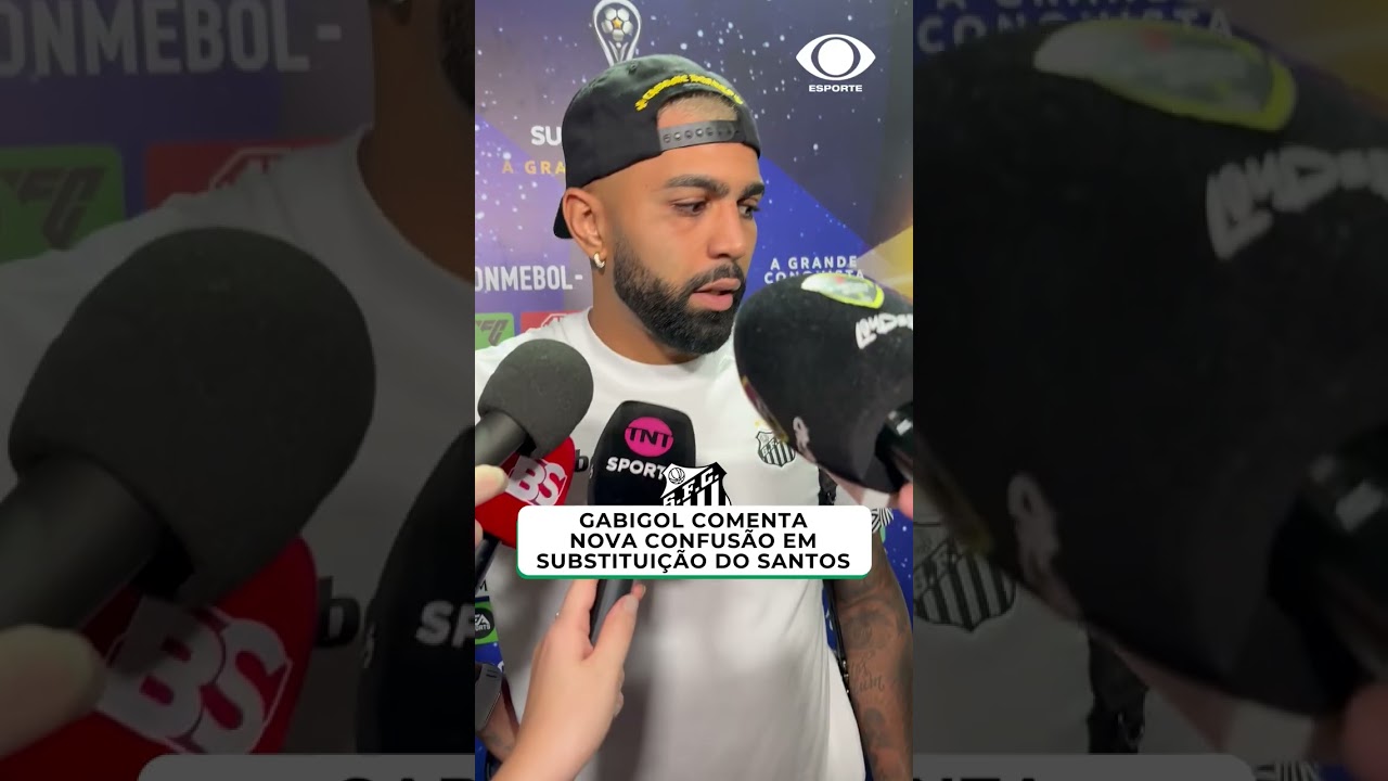 Gabigol comenta nova confusão em substituição do Santos