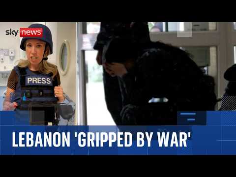 Sky News goes inside Lebanon's frontline hospital as children flee Israeli sonic booms