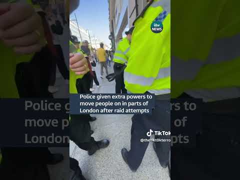 Police given extra powers to move people on in parts of London after raid attempts #itvnews #london