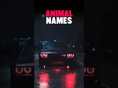 Why Dodge Uses Animal Names on Their Cars 💀