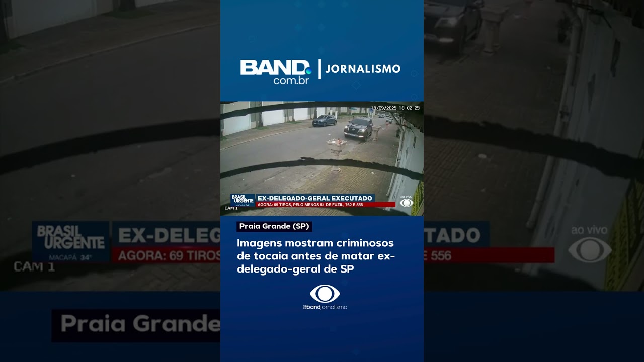 Imagens mostram criminosos de tocaia antes de matar ex-delegado de SP