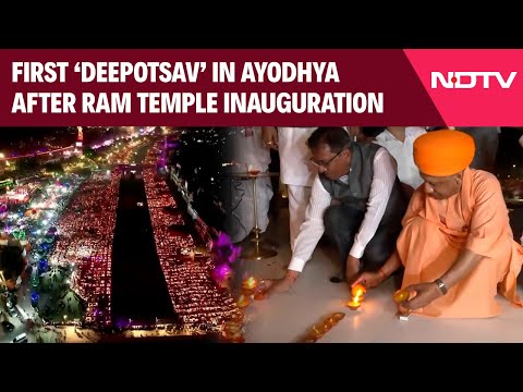 Record 25 Lakh Diyas Light Up Ayodhya Ahead Of Diwali