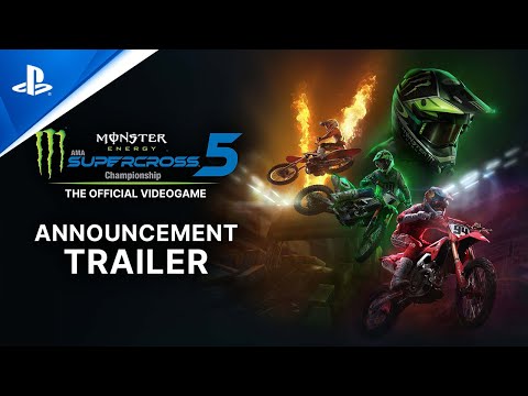 Monster Energy Supercross 5 - Announcement Trailer | PS5,  PS4