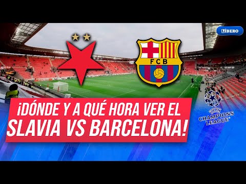 SLAVIA PRAGA vs BARCELONA | VER EN VIVO partido por la #FaseDeLiga de la #ChampionsLeague
