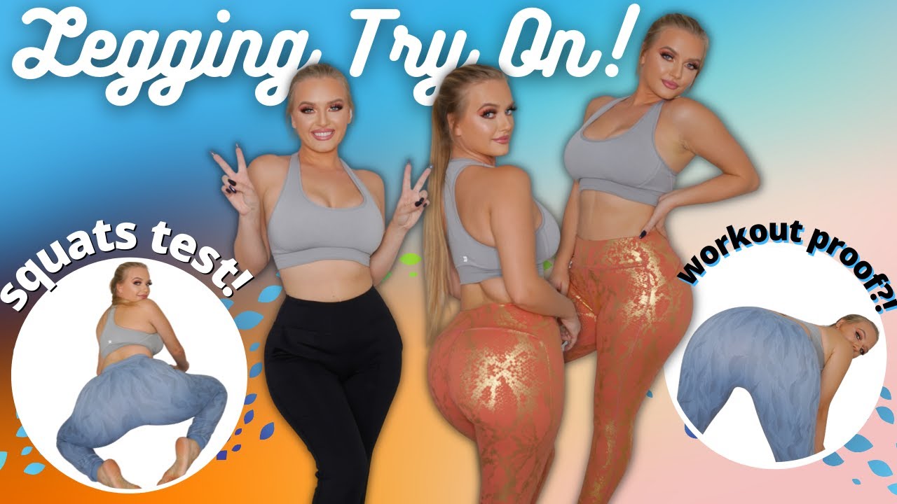 Can These Leggings Pass the Squats Test? Legging & Jogger Try On Haul From Amazon | Badd Angel TryOn