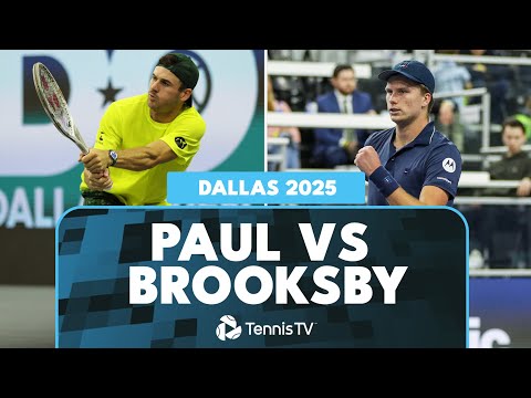 Tommy Paul vs Jenson Brooksby Hard Fought Battle Match Highlights | Dallas 2025