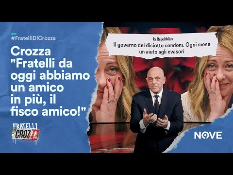 Maurizio Crozza "Fratelli da oggi abbiamo un amico in più, il fisco amico!" | Fratelli di Crozza