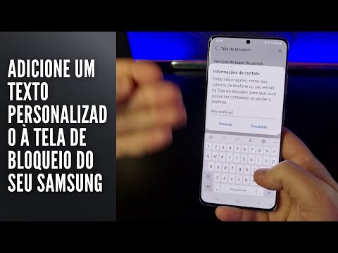 Adicione um texto personalizado à tela de bloqueio do seu Samsung