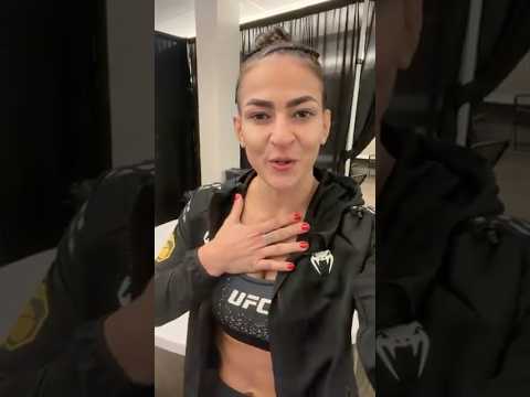 Chegamos com um recado da Lady GOAT direto pra vcs! 🤩 #UFCVegas114