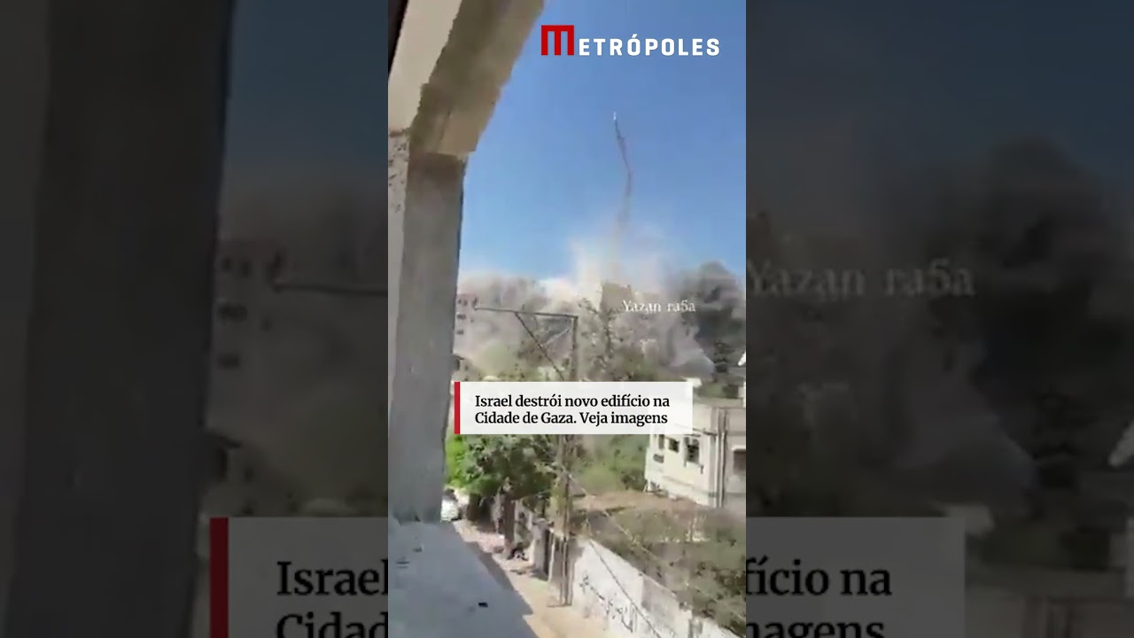 Israel destrói novo edifício na Cidade de Gaza Veja imagens
