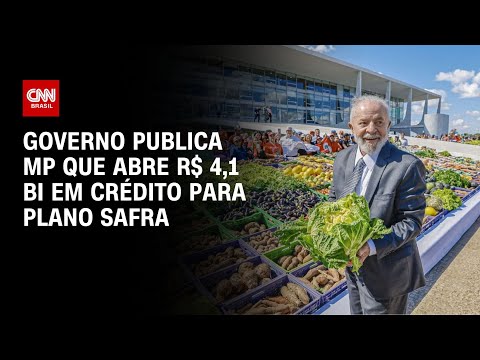 ​Governo publica MP que abre R$ 4,1 bi em crédito para Plano Safra | CNN NOVO DIA