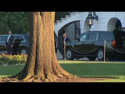 US President Donald Trump departs White House for Alaska to meet Putin | AFP