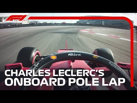 Charles Leclerc's Onboard Pole Lap | 2019 Russian Grand Prix | Pirelli